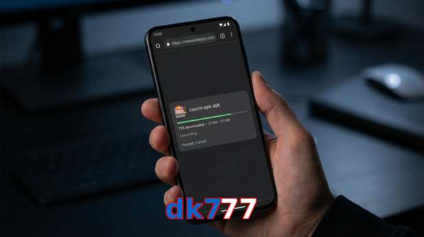 Main screen of Dk777 apk page for PK players