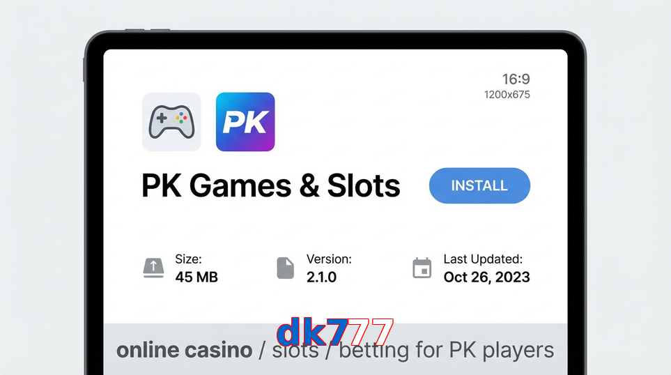Game list for Dk777 gameapk section